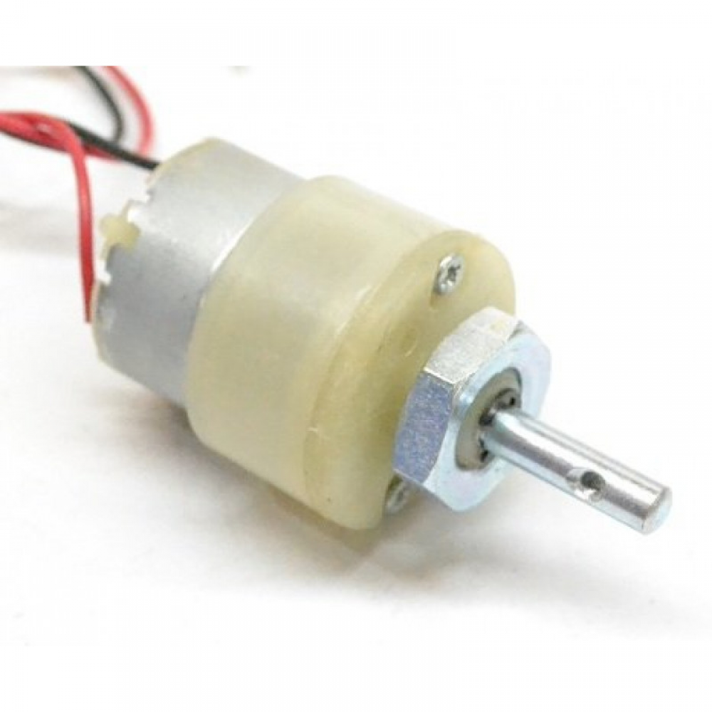 DC Geared Motor 100 RPM - 12V Centre Shaft 