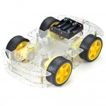 Longer version of 4 WD Double Layer Smart Car Chassis Kit