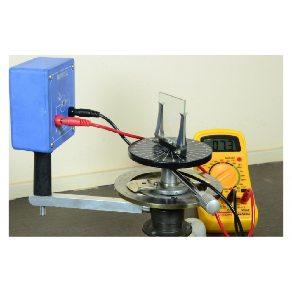 To Determine Brewster’s Anlge for a Glass surface SET UP